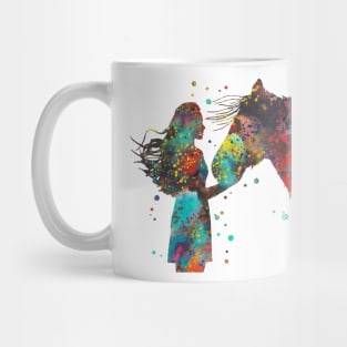 Girl with horse Mug